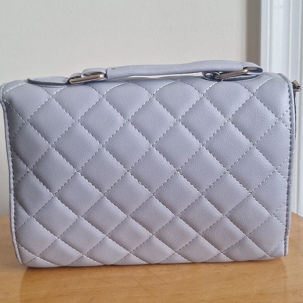 Purplish Gray Quilted Bag - Picture 4 of 6